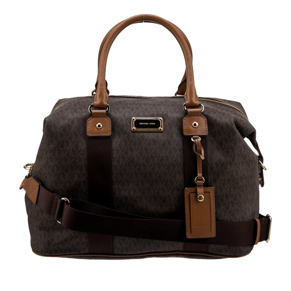 Michael Kors Brown Duffel “The Weekender” travel Bag